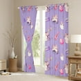 thumbnail image 4 of Feelyou Kawaii Music Cat Black Out Curtains, Cartoon Guitar Curtains Pack of 2 (42x63 Each), Teens Kids Boys Girls Bedroom Curtains, Living Room Curtains Decor, 4 of 7