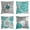 Teal, variant on Teal Pillow Covers 18x18 Set of 4 Turquoise and Grey Decorative Throw Pillow Cover for Couch Modern Daisy Pillows