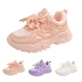 thumbnail image 4 of Otqutp Running Sneakers for Girls Breathable Mesh Non-Slip Running Shoes Lightweight Slip-On Athletic Shoes with Drawstring, 4 of 8