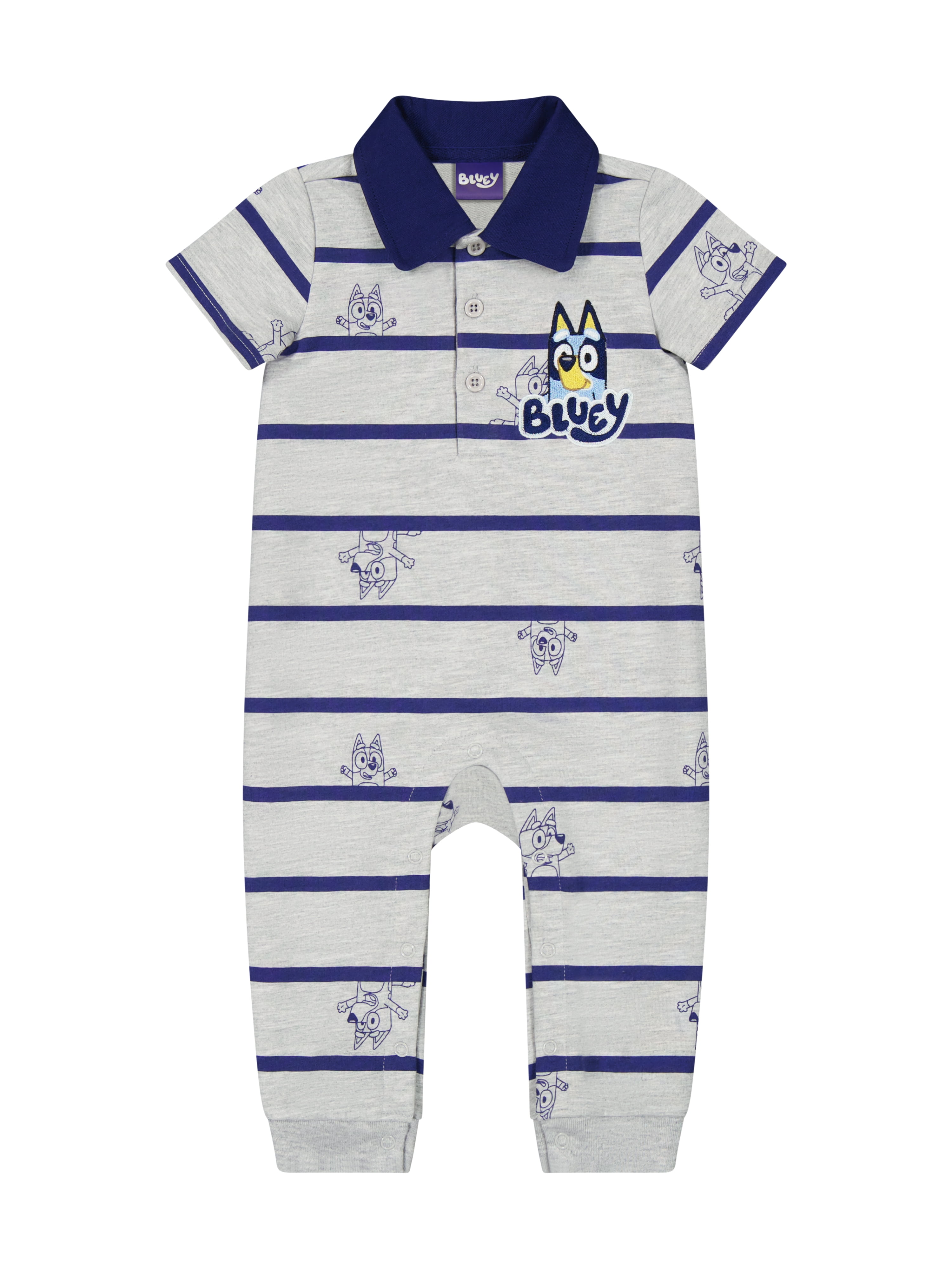 Bluey Baby Boy Short Sleeve Romper, Sizes 0/3 Months-24 Months