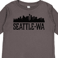 thumbnail image 4 of Inktastic Seattle Washington City Skyline Boys or Girls Long Sleeve Toddler T-Shirt, 4 of 5