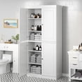 thumbnail image 5 of Palace Imports 100% Solid Wood 32" Bathroom Cabinet with Solid Doors and Adjustable Shelves, White, 5 of 8