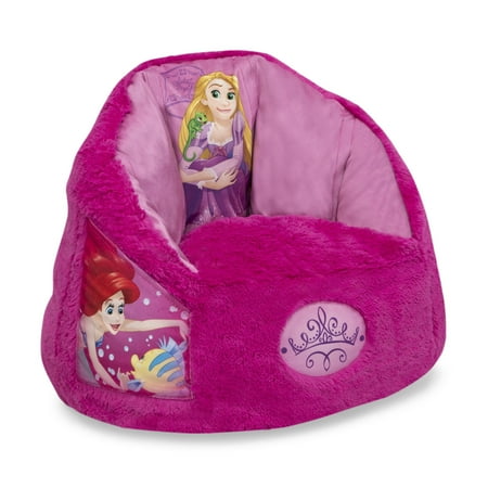 Disney Princess Cozee Fluffy Chair by Delta Children, Toddler Size (for Kids Up to 6 Years Old)