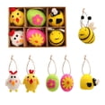 thumbnail image 2 of Bonita figura colgante de huevo de Pascua con forma de abeja y pollito, colorida decoración colgante de insectos para jardín, ideal para primavera, Pascua, Navidad y uso diario., 2 of 6