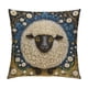 thumbnail image 2 of Funda de almohada decorativa con estampado de cordero y oveja | Funda de cojín de poliéster suave de 45 x 45 cm con cremallera oculta para sofá, cama y decoración del hogar, 2 of 6