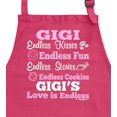 thumbnail image 2 of ThisWear Gigi's Love is Endless Apron for Kitchen Two Pocket Apron Heliconia, 2 of 7