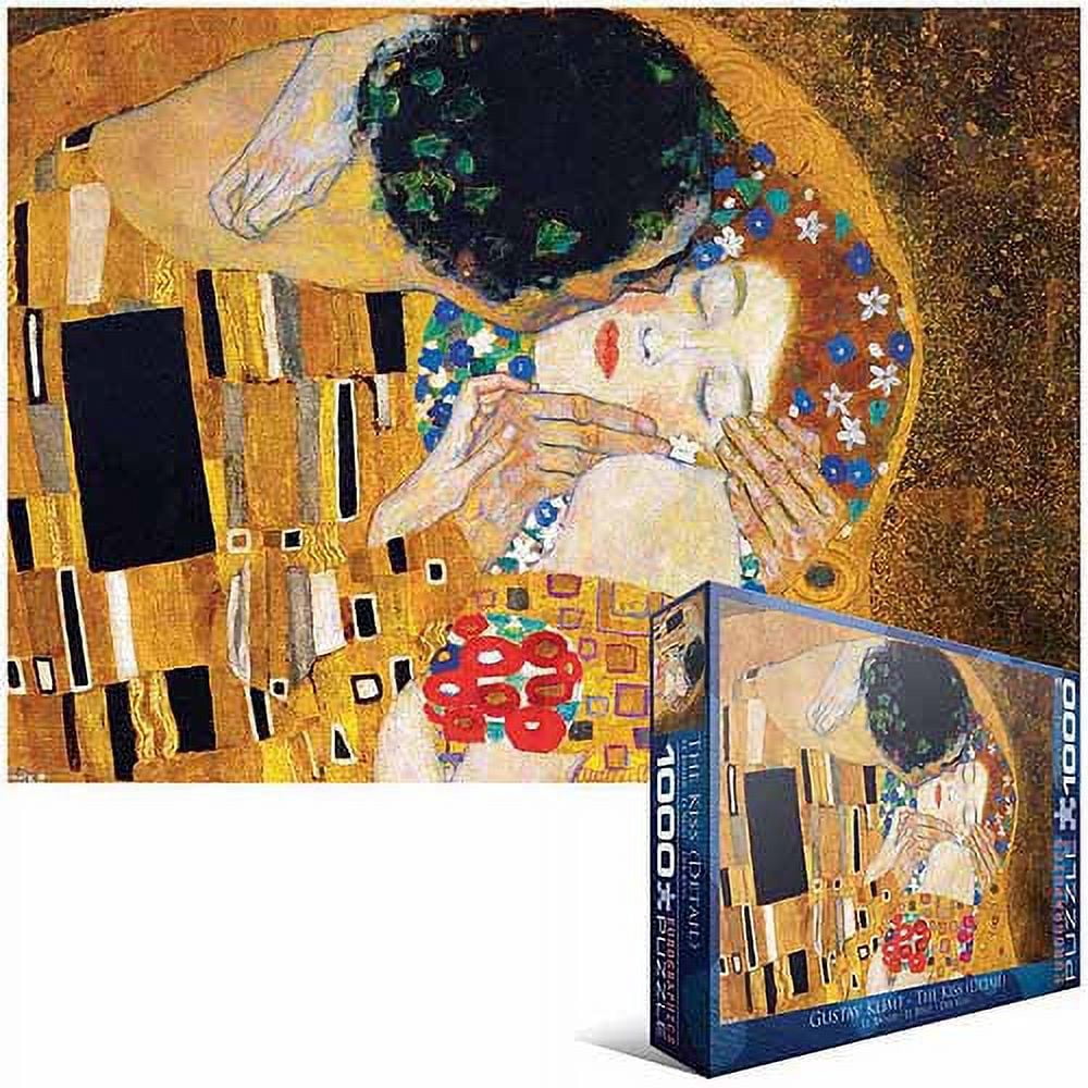 Eurographicspuzzles Fine Art - The Kiss (Der Kuss), Detail 2 - Jigsaw  Puzzle - 1000 Pieces - Walmart.com