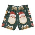 thumbnail image 7 of FORMRS Boys Swim Trunks Quick Dry Mesh Liner Boardshorts Sizes XS-XL, Green Christmas, 7 of 7