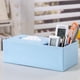 thumbnail image 2 of Caja De Servilletas De Tejido Soportes De Almacenamiento De Papel Cajas De Almacenamiento De Escritorio Del Automóvil - Azul Sunnimix Portavasos, 2 of 7