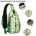 thumbnail image 2 of Crossbody Sling Backpack for Women Men Kawaii Avocado Shoulder Sling Crossbody Casual Chest Bag for Travel Sports Running Hiking, 2 of 6