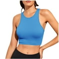 thumbnail image 2 of Royisotas Cami 2025 Light Blue Sleeveless Athletic Summer Camisoles for Women Crew Neck Yoga Running Cami Tops Plus Size, 2 of 4