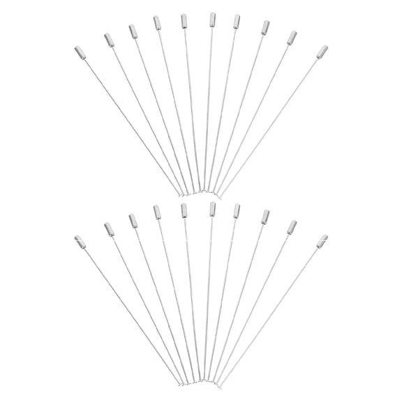 WEAVILUX 20 Pcs Metal Stick Pins with Stoppers for Corsage Brooch Crafting and Floral Arrangements