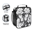 thumbnail image 2 of ALAZA Peony Flowers Butterfly Lunch Box Insulated Lunch Bag Reusable Thermal Cooler Tote School Picnic, 2 of 6