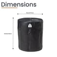 thumbnail image 6 of VENTOPYR Painted Black Concrete End Table,Faux Wood Tree-Trunk Stool, 6 of 6