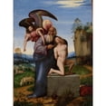 thumbnail image 2 of Mariotto Albertinelli 15x18 Gold Ornate Wood Frame and Double Matted Museum Art Print Titled - The Sacrifice Of&nbsp;Isaac (ca.&nbsp;1509-13), 2 of 4