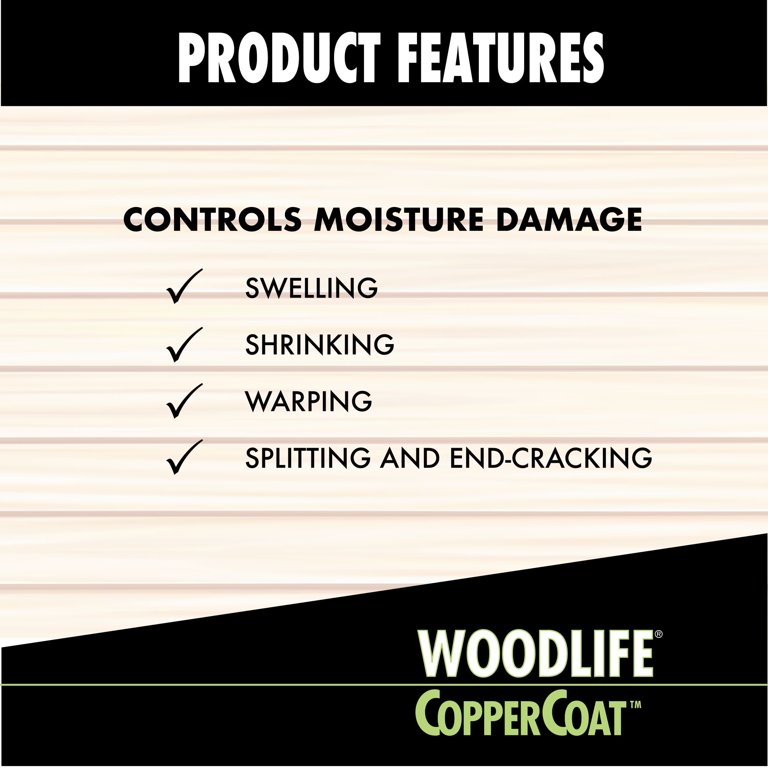 Above or Below Ground, Wolman Woodlife CopperCoat Green Exterior