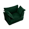 thumbnail image 3 of Green Corduroy Design | Spacious Single Seating with Armrests | Relaxing and Convenient Seating Experience, 3 of 5