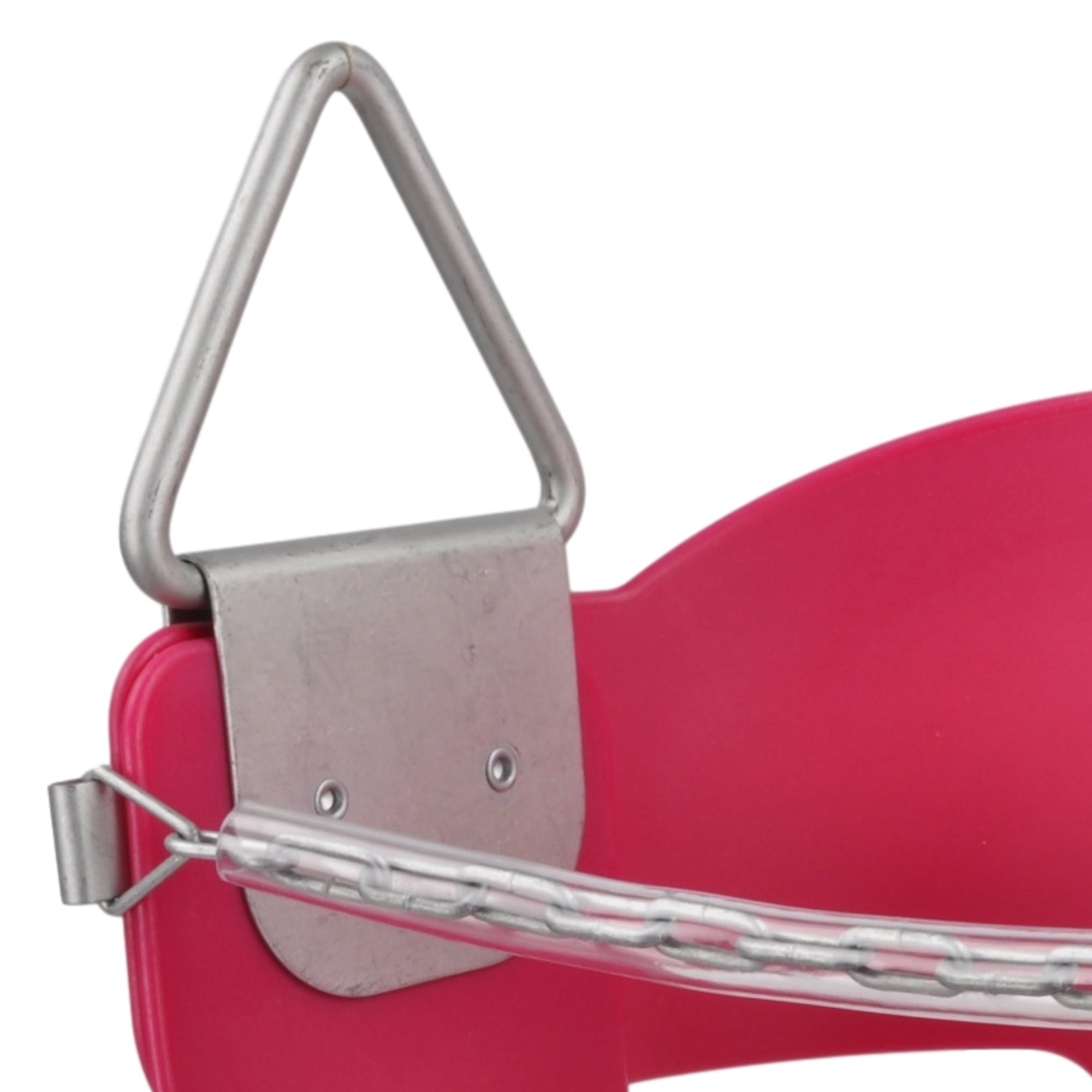 Swing Set Stuff Inc. Highback Half Bucket with 5.5 Ft. Coated Chains (Pink)