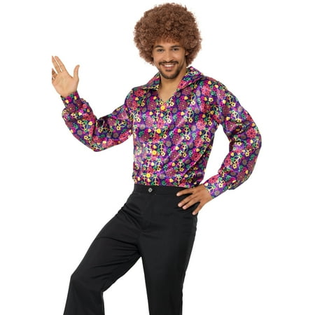 60s Rhinestone - 60s Psychedelic CND Shirt Adult Costume