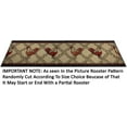 thumbnail image 4 of Custom Size Runner Rug Skid Resistant Pick Your Own Size Runner Rug Country Rooster Design Beige Cut to Size Roll Rug Runners by Feet Customize in USA Facility, 4 of 9
