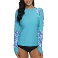 thumbnail image 2 of Kanu Surf Women's UPF 50+ Short Sleeved Active Rashguard & Workout Top, Breeze P 2 of 10