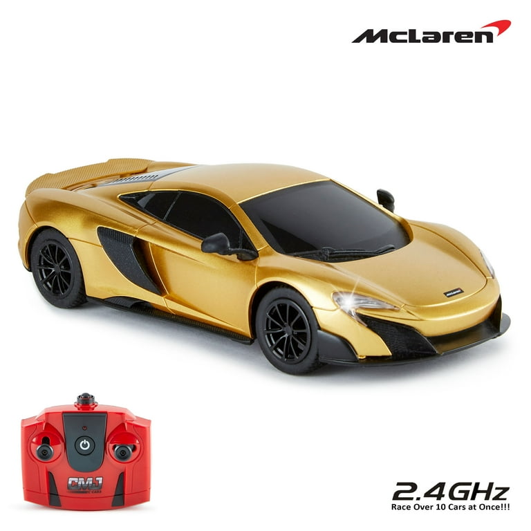 CMJ RC Cars: McLaren 675LT - Gold - 1:24 Scale, Remote Control