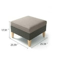 thumbnail image 3 of POCASSY Wicker Outdoor Ottoman, 3 of 3