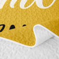 thumbnail image 5 of meiyoeat Rustic Home Sweet Bed Spread Queen for Adults Men Women, Arrow Quote Queen Coverlet Set, Mustard Yellow, 3 Pieces, 5 of 7
