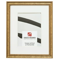 Craig Frames 314GD 16x20 inch Ornate Gold Picture Frame Matted for a 11x14 Photo