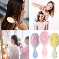 thumbnail image 3 of 3 uds cepillos para el cabello Mini cepillos desenredantes portátiles peines de masaje ovalados cepillos de paleta de pelo pequeños cepillos para el cabello para mujeres y niñas, 3 of 5
