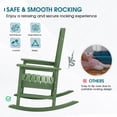 thumbnail image 2 of SERWALL Outdoor Rocking Chair, HDPE Patio Rocker for Lawn, Porch, Avocado Green, 2 of 11