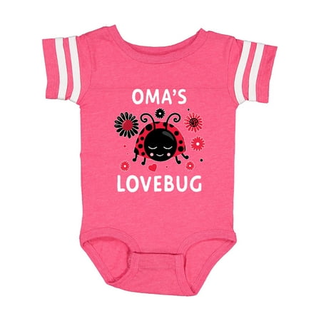 

Inktastic Valentine s Day Oma s Lovebug Gift Baby Boy or Baby Girl Bodysuit