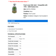thumbnail image 2 of Front Lower Ball Joint - Compatible with 1992 - 2000 Honda Civic 1993 1994 1995 1996 1997 1998 1999, 2 of 2