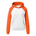 thumbnail image 3 of Mlmzgr Womens Sweatshirts for Hooded Pullover Shirts with Pockets Casual Running Womens Tops Color Blocked, 3 of 4