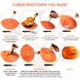 thumbnail image 4 of Kit para tallar calabazas CHRYZTAL Halloween con 10 herramientas de acero inoxidable, 4 of 6