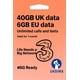 thumbnail image 2 of Tarjeta SIM prepago PAYG para celular, 40 GB de datos en Reino Unido y 6 GB de datos en la UE, 2 of 9