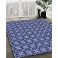 thumbnail image 3 of Ahgly Company Machine Washable Indoor Square Transitional Sky Blue Area Rugs, 6' Square, 3 of 7