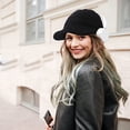 thumbnail image 4 of Gorro de punto de invierno para mujer, gorro de lana con visera de invierno para mujer, gorro holgado con visera cálida Zhivalor CPB-US-XD482-1, 4 of 5