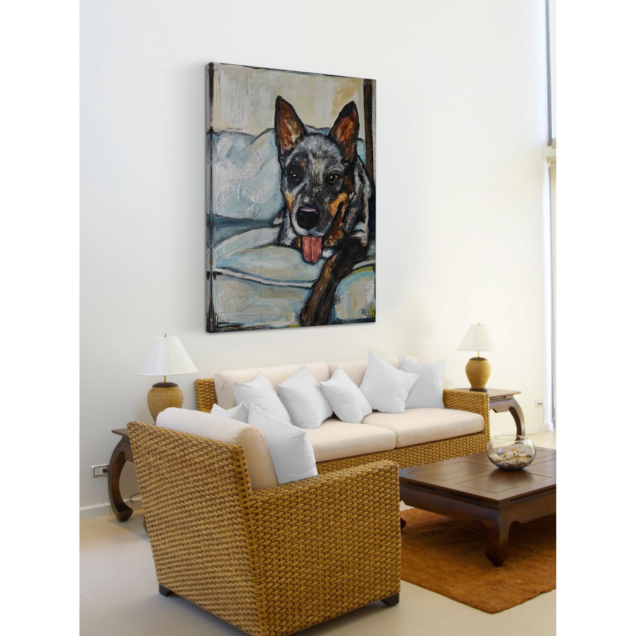 Marmont Hill "Unconditional Friend" by Tori Campisi Painting Print on Canvas