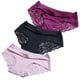 thumbnail image 1 of Bragas de seda helada de 3 piezas, bragas de encaje, bragas de seda sin costuras de estilo fino para mujer, bragas ultrafinas para mujer pequeña, 1 of 5