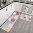 thumbnail image 2 of Pioneer Flower Floral Print Pattern Kitchen Rugs Sets Of 2,Anti Fatigue Kitchen Mat Rugs Non Slip Washable,Decorative Kitchen Floor Mats for Kitchen,Sink,Laundry,17"x30"+17"x47", 2 of 7