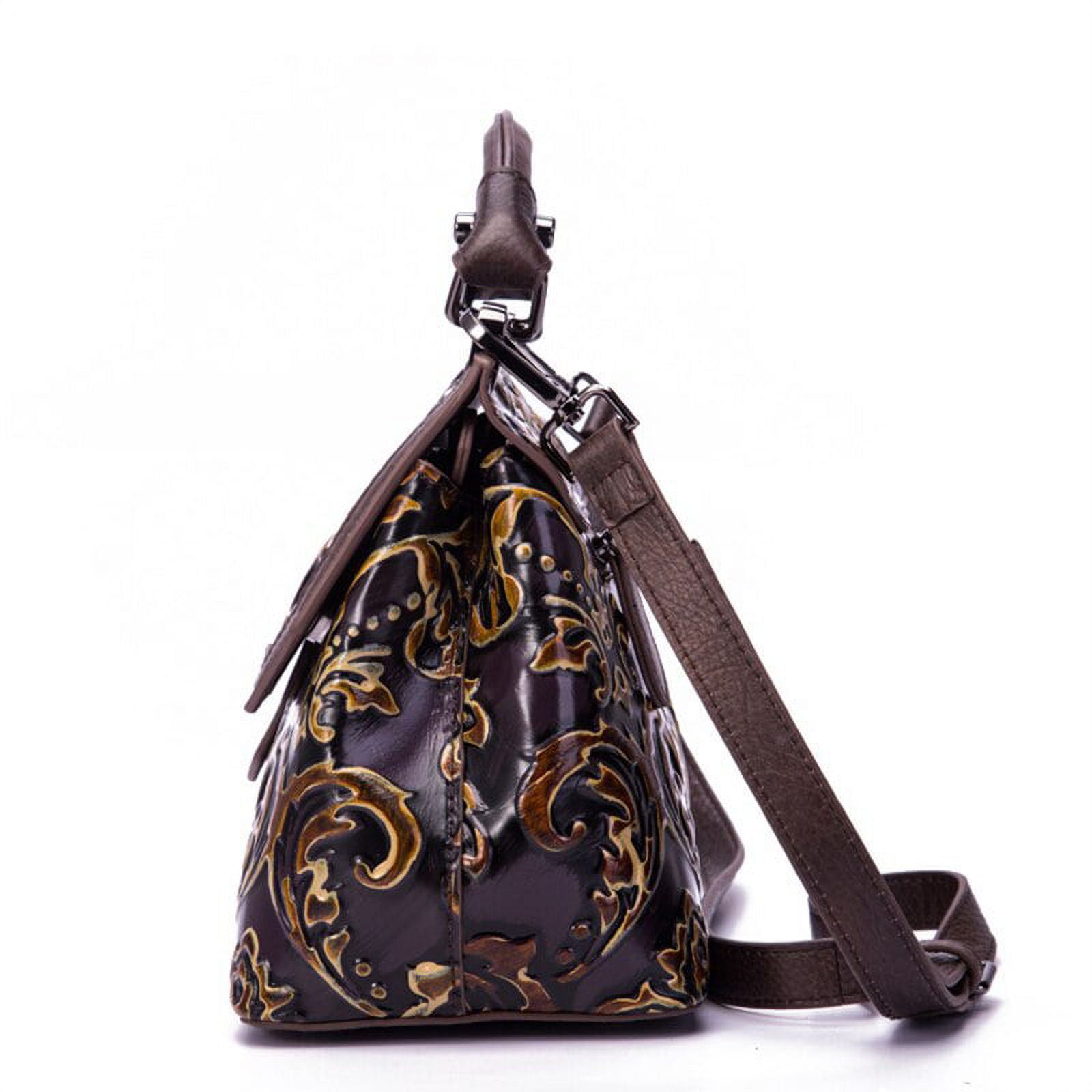 Pikadingnis Retro Handbag for Women Genuine Leather Tote Bag Large Capacity Shoulder Bag Magnetic Clasp Closure Crossbody Bag, Adult Unisex, Size