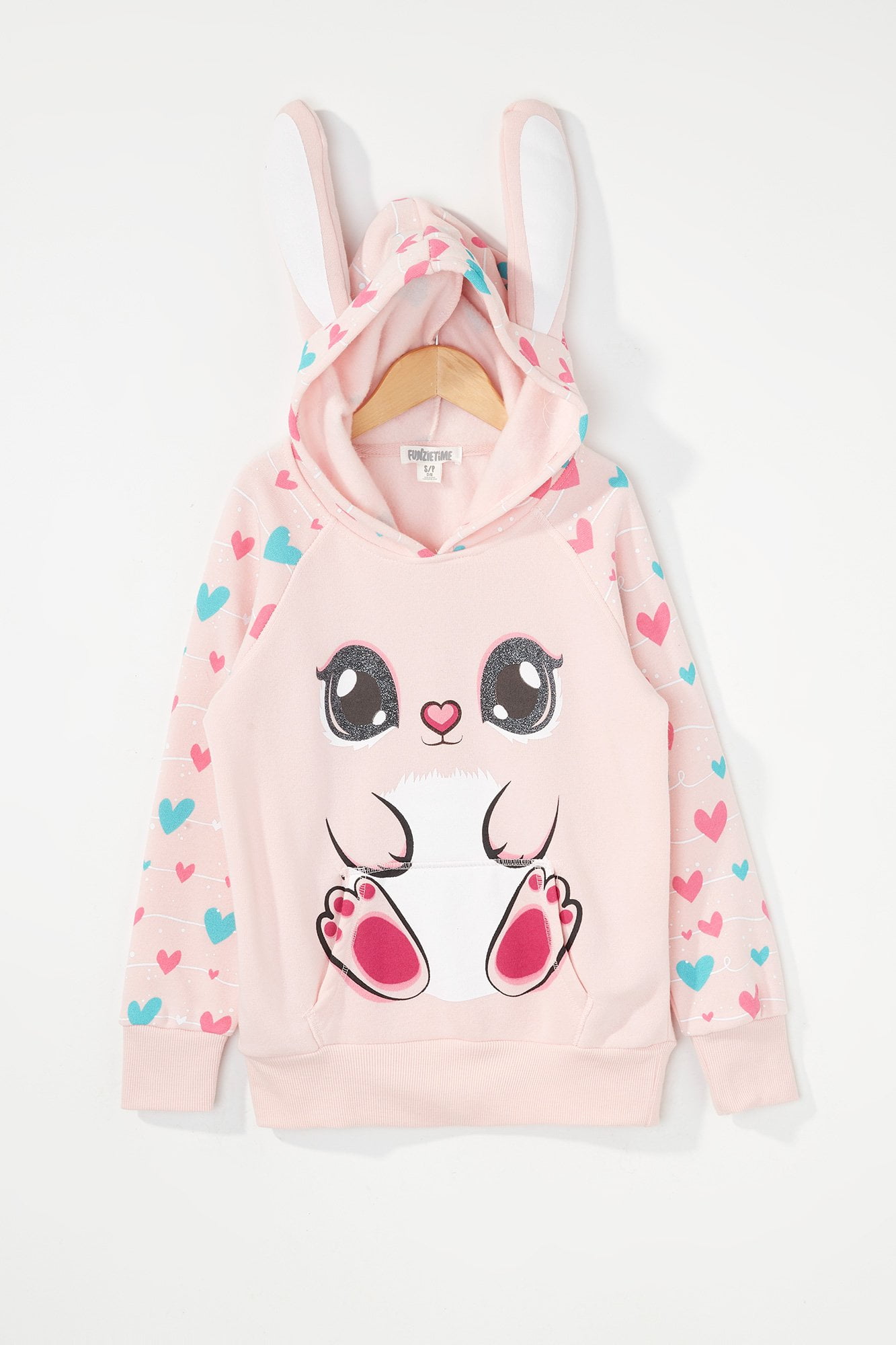 pink bunny hoodie