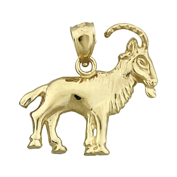 14K Gold Billy Goat Pendant