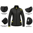 thumbnail image 4 of Little Donkey Andy Women's Lightweight Waterproof Cycling Jacket with Removable Sleeves for Biking Running Golf Black S, 4 of 6