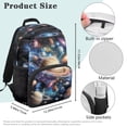 thumbnail image 7 of KUIFORTI Brown Planet Kids Backpack Waterproof Boys School Bag with Laptop Compartment Adjustable Straps for Elementary Primary Middle Back to School Essentials, 7 of 7