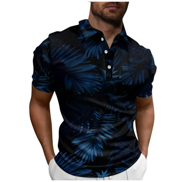Summer Men's Performance Micro Elastic Short Sleeve Golf Short Sleeve Top XL