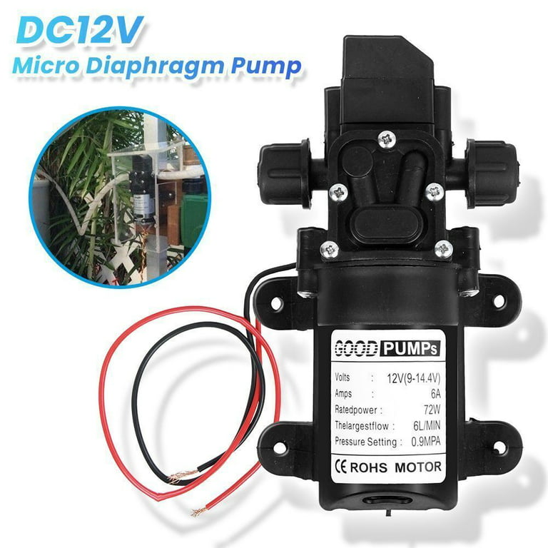 12V Double Head Diaphragm Water Pump Electric Water Sprayer Pump