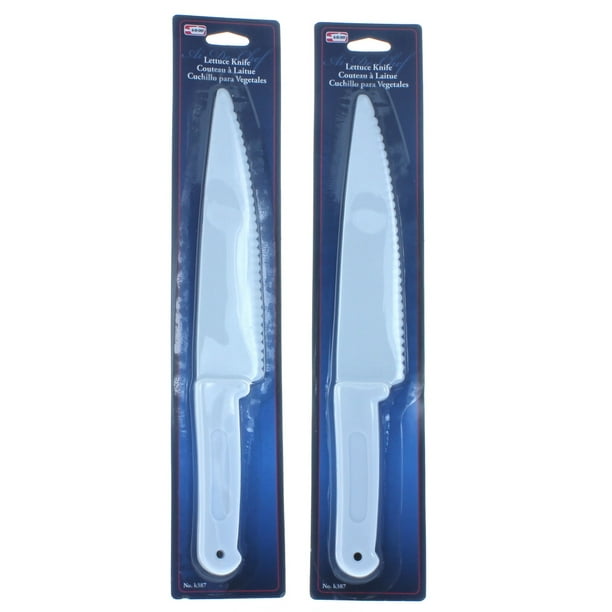 Plastic Lettuce Knife Lot of 2 Kitchen Tool Utensil AlDeChef