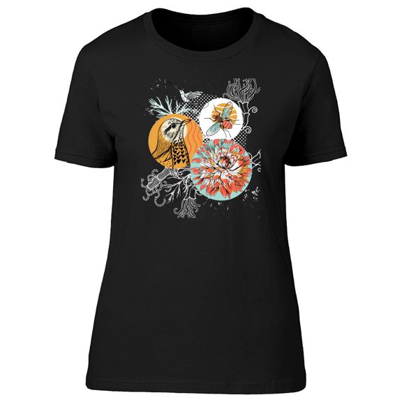 Animals And Flowers In Circles Tee Men's -Image by Shutterstock